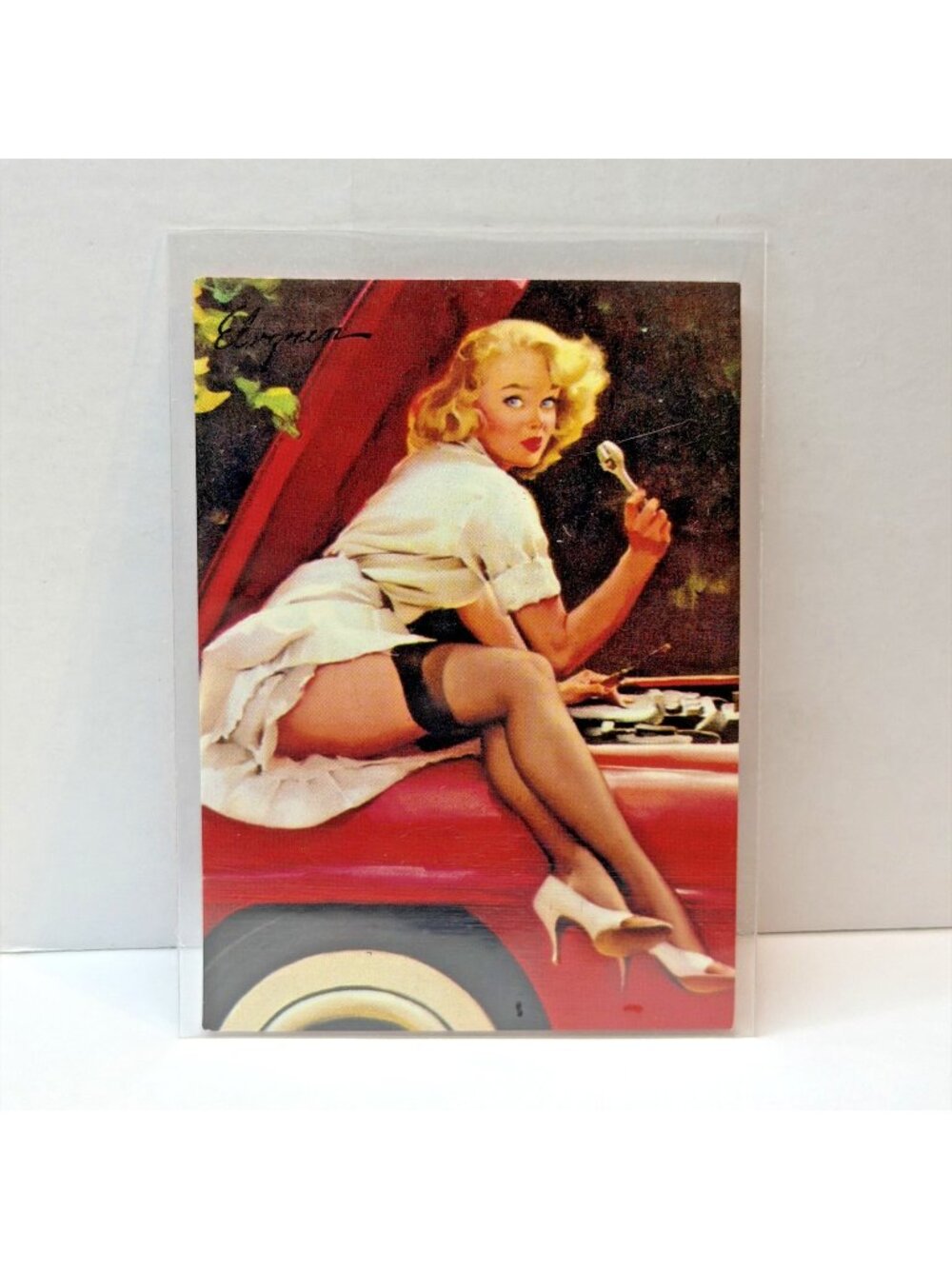 1993 Gil Elvgren Calendar Pinup Art Trading Card Single #25 Help Wanted Ephemera